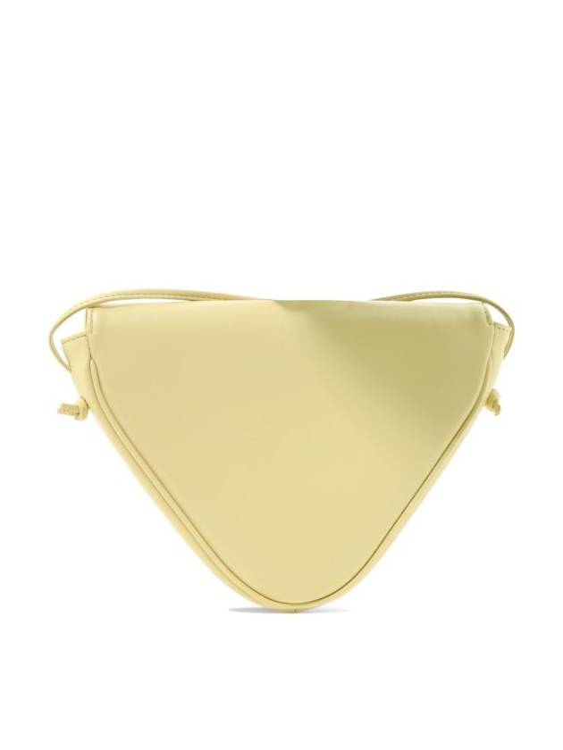 Logo Leather Triangle Cross Bag Pale Yellow - CELINE - BALAAN 4