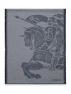 Equestrian Knight Knit Scarf Grey - BURBERRY - BALAAN 2