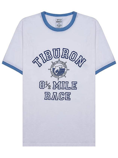 Wild Donkey Men s Tiburon Short Sleeve T Shirt LIGHT WASHED WHITE ROYAL - WILD DONKEY - BALAAN 1