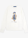 Women's Bear Print Long Sleeve T-Shirt White - POLO RALPH LAUREN - BALAAN 3