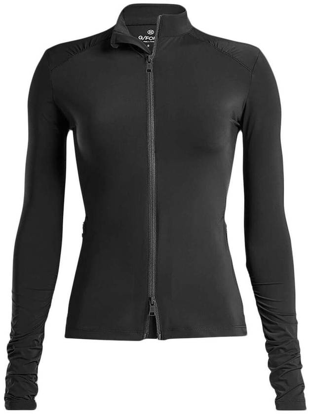 Women's Featherweight Silky Tech Nylon Full Zip Jacket Black - G/FORE - BALAAN 2