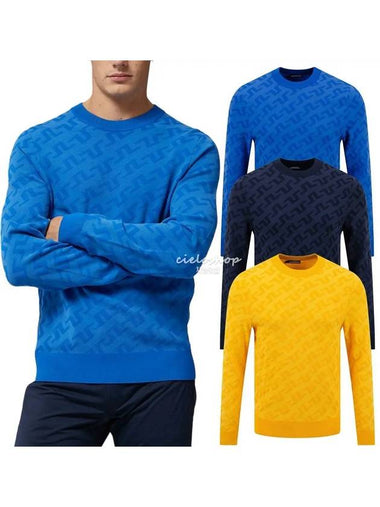 Bridge mono knit men s golf sweater AMKW07005 - J.LINDEBERG - BALAAN 1