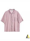 Long Sleeve Shirt M2242BLV DUSTY LILAC COATED VOILE - OUR LEGACY - BALAAN 2