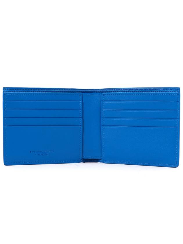 Intrecciato Bifold Half Wallet Blue - BOTTEGA VENETA - BALAAN 5