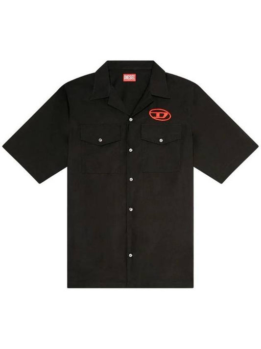 S-Mac-22-B Short Sleeve Shirt Black - DIESEL - BALAAN 1