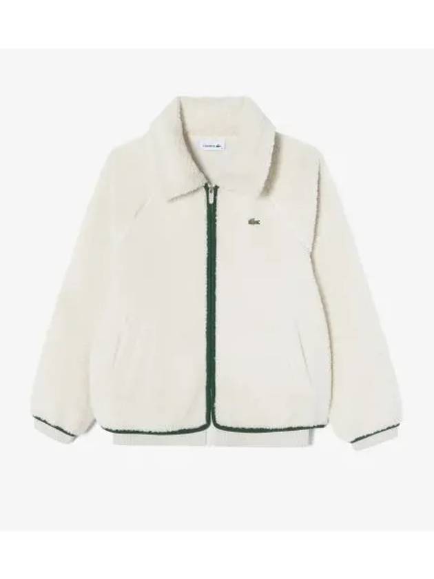 Women s Sherpa Collar Type Jumper OFFWHITE Off White - LACOSTE - BALAAN 1