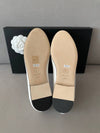 Ballerina Flat Shoes White Black G02819 - CHANEL - BALAAN 7