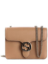 Interlocking GG Chain Small Cross Bag Beige - GUCCI - BALAAN 2