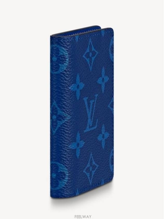 Men's Pocket Organizer Card Wallet Blue - LOUIS VUITTON - BALAAN 5