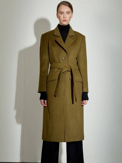 Wool Dor Coat Khaki - DEFEMME - BALAAN 2