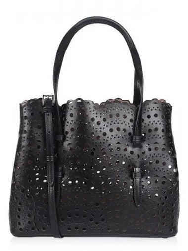 Women s Punching Bag Mina25 Wave Tote Black 1120579 - ALAIA - BALAAN 1