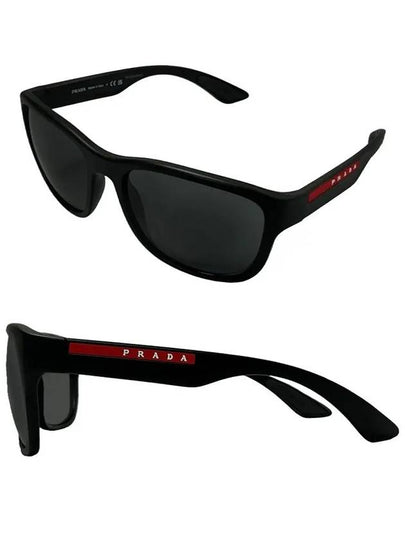 Eyewear Linea Rossa Square Sunglasses Black - PRADA - BALAAN 2