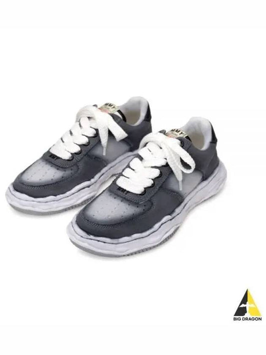 A12FW717 BLACK WAYNE OG sole effect canvas low top sneakers - MIHARA YASUHIRO - BALAAN 1