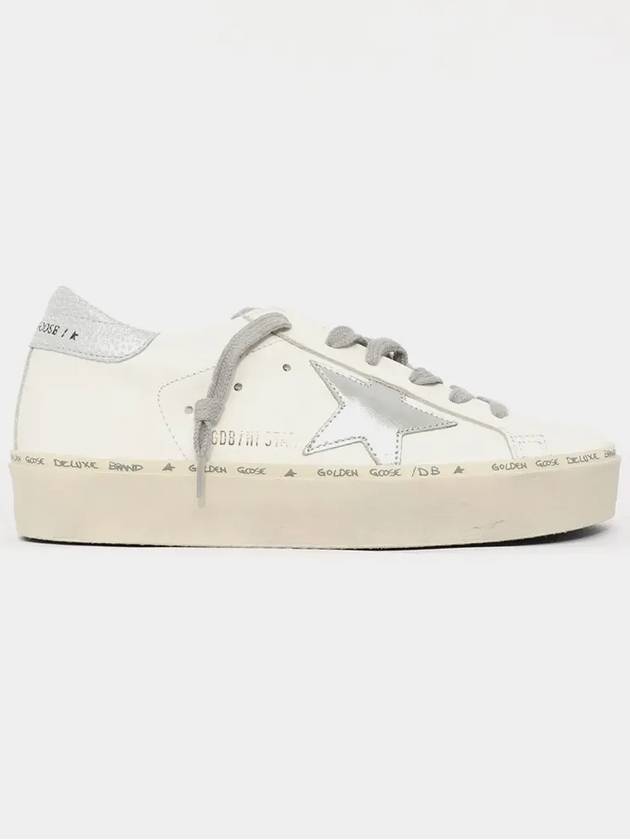 Hi Star White Metallic Silver Heel Tab Sneakers - GOLDEN GOOSE - BALAAN 3