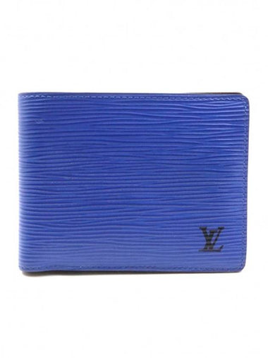 Women s Louis Vuitton M81369 Blue Epi Leather Half Wallet gt Gangbuk used luxury goods - LOUIS VUITTON - BALAAN 1