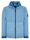 Wappen Patch Blue Men s Hooded Jacket 761541131 V0046 - STONE ISLAND - BALAAN 1