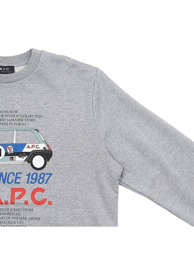 Mac Racing Car Sweatshirt Heather Grey - A.P.C. - BALAAN 5