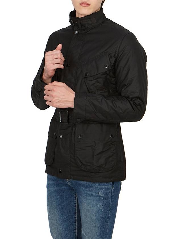 International Slim Wax Jacket Black - BARBOUR - BALAAN 6