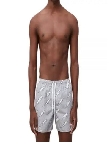 24 Rain Bolts Swim Shorts MY58005A Y069 768 - NEIL BARRETT - BALAAN 1