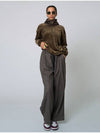 Slung Check Wide Pants Brown - ATHPLATFORM - BALAAN 9