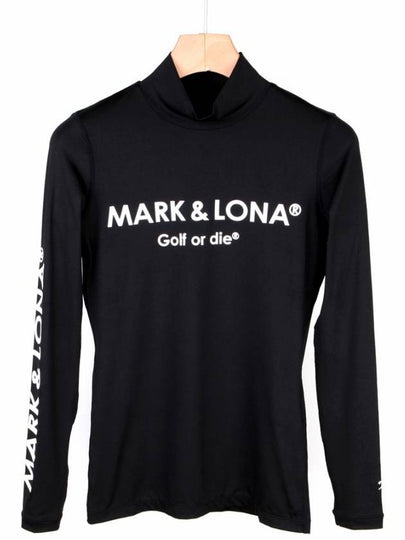 Women's Mercury Mercur Fitted Mock Long Sleeve T-Shirt Black - MARK & LONA - BALAAN 2