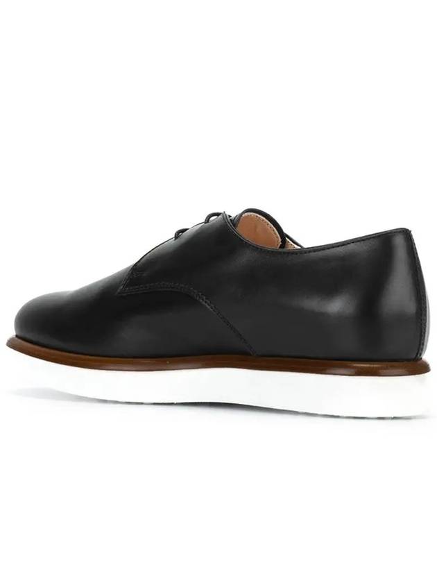 logo embroidered lace-up derby black - TOD'S - BALAAN.