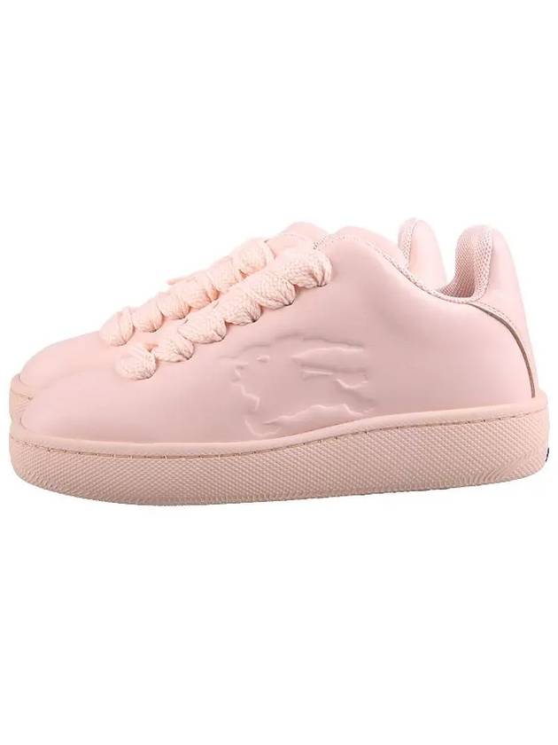 Box Leather Low-Top Sneakers Pink - BURBERRY - BALAAN 6