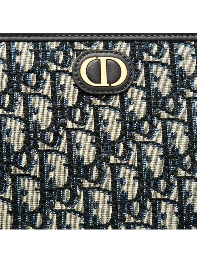 30 Montaigne Pouch Blue  Oblique Jacquard - DIOR - BALAAN 6