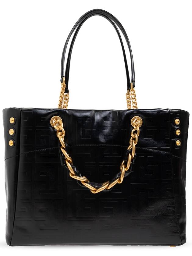 Balmain Bag 1945 Soft Type Shopper, Women's, Black - BALMAIN - BALAAN 3