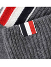 RWB Striped Merino Wool Gloves Medium Gray - THOM BROWNE - BALAAN.