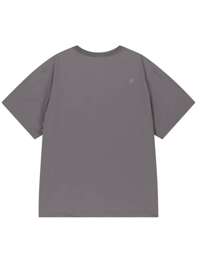 Woven Stretch Round Short Sleeve T-Shirt Dark Grey - OFFGRID - BALAAN 3