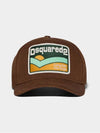 Men's Logo Cotton Ball Cap Brown - DSQUARED2 - BALAAN 5