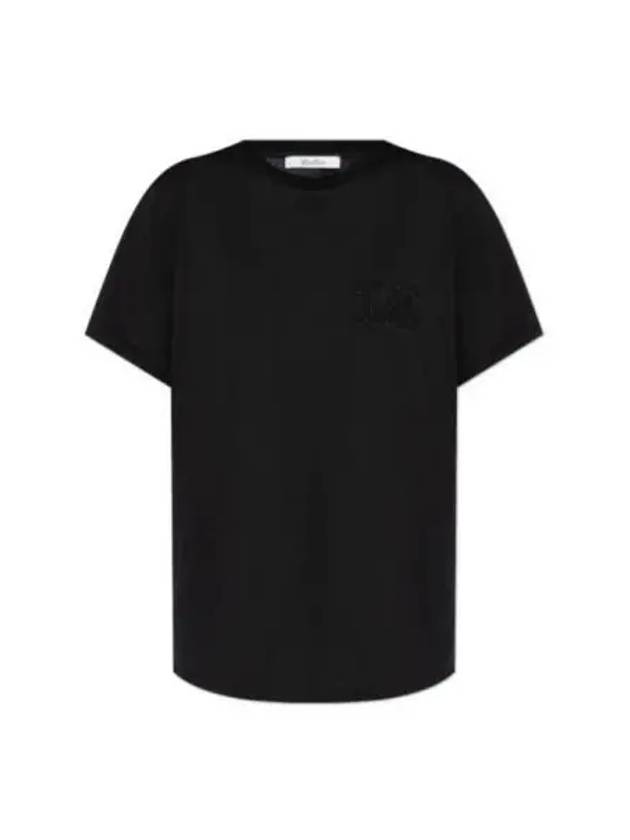 Mango Short Sleeve T-Shirt Black - MAX MARA - BALAAN 1