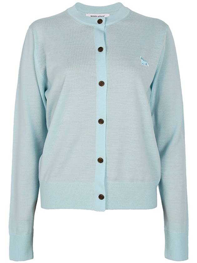 Baby Fox Patch Regular Cardigan Peppermint - MAISON KITSUNE - BALAAN 2