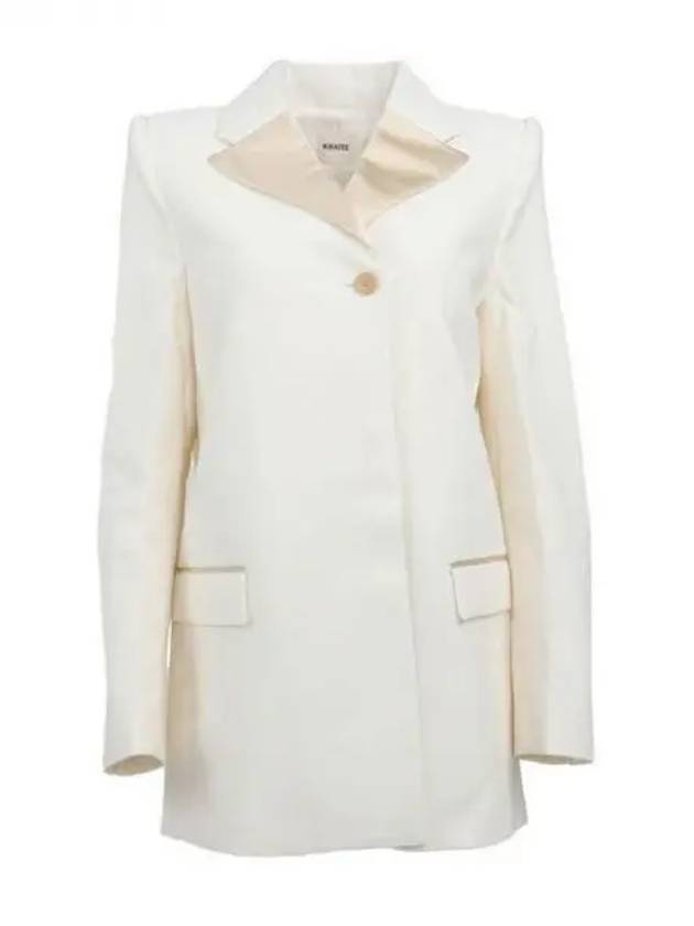 Satin collar detail jacket 270532 - KHAITE - BALAAN 1