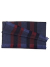 Gucci Stripe Print Wool Muffler Blue - GUCCI - BALAAN 3