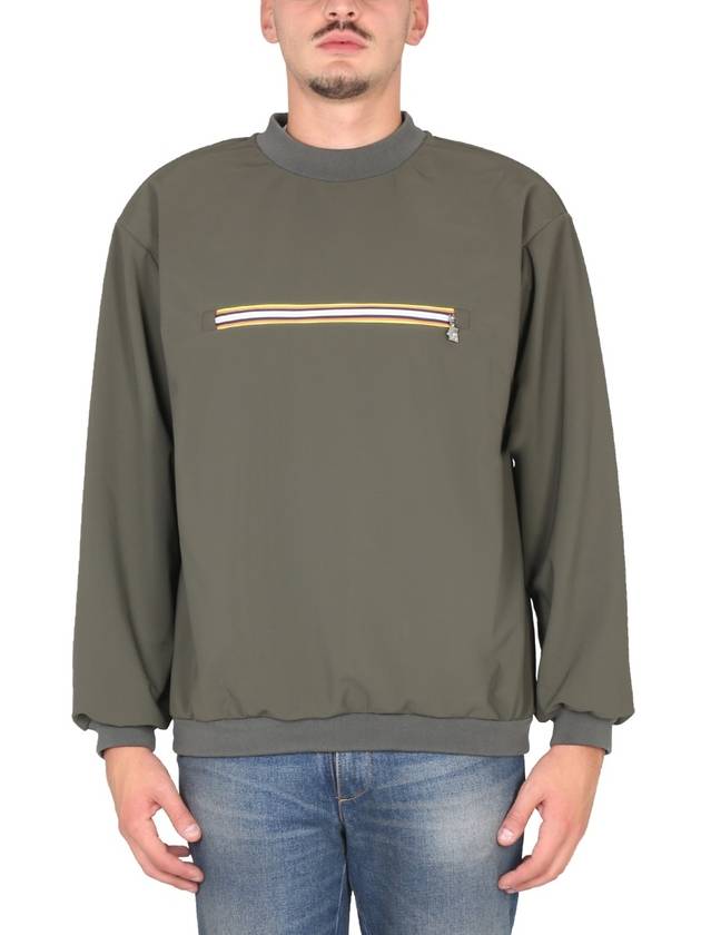 SWEATSHIRT WITH FRONT POCKET - K-WAY - BALAAN 1