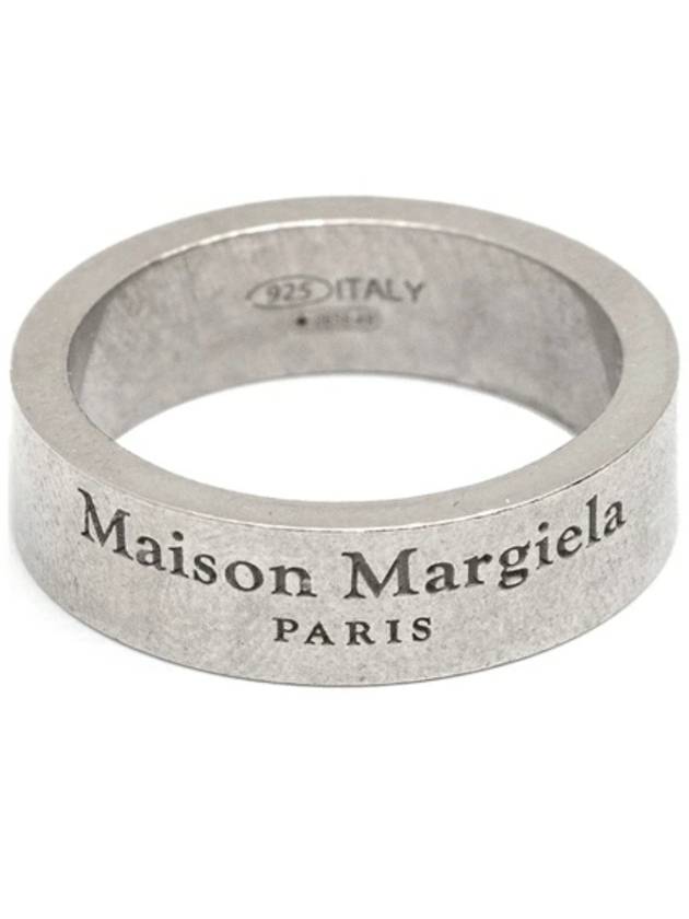 Logo Medium Ring Matte Silver - MAISON MARGIELA - BALAAN 2