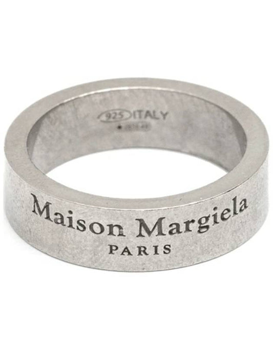 Logo Medium Ring Matte Silver - MAISON MARGIELA - BALAAN 2