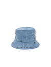 Feng Chen Wang Logo Piercing Denim Bucket Hat FUS15AC27 BLUE - FENG CHEN WANG - BALAAN 4