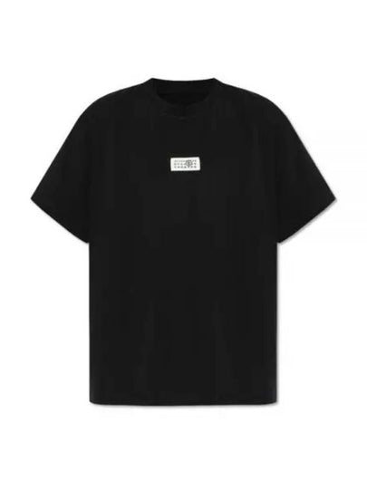 Logo Crew Neck Short Sleeve T-Shirt Black - MAISON MARGIELA - BALAAN 2