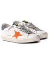 Superstar Star Leather Low Top Sneakers Orange White - GOLDEN GOOSE - BALAAN 3