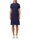 Women's Pony Logo Midi Dress Blue - POLO RALPH LAUREN - BALAAN 2