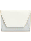 Logo Leather Half Wallet White - MARNI - BALAAN 2