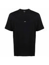 Men's Kyle Logo Print Cotton Jersey Short Sleeve T-Shirt  Black - A.P.C. - BALAAN 1