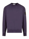 Wappen Patch Crew Neck Sweatshirt Purple - STONE ISLAND - BALAAN 1