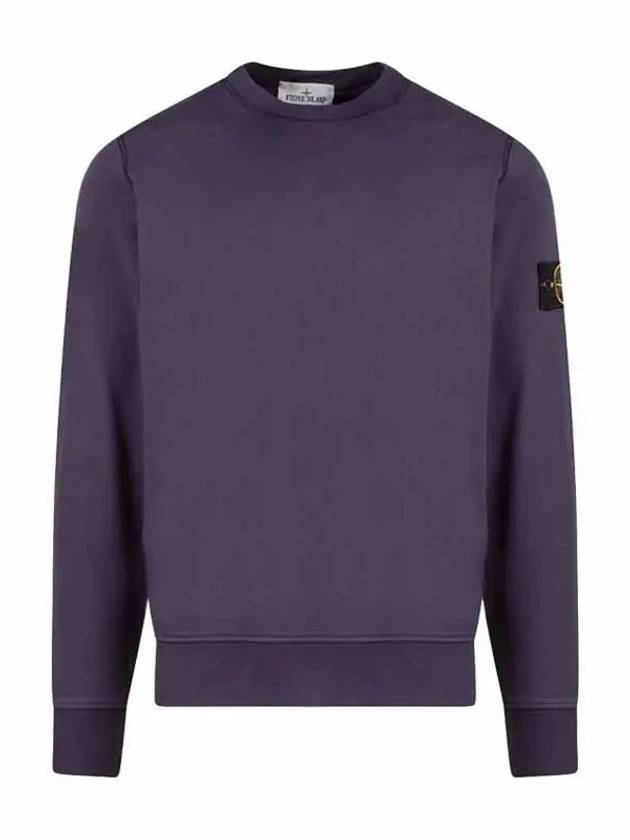 Wappen Patch Crew Neck Sweatshirt Purple - STONE ISLAND - BALAAN 1