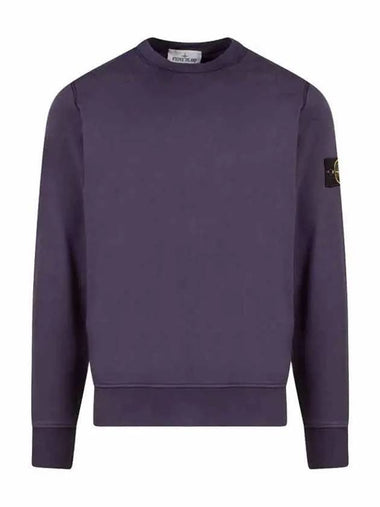 Wappen Patch Crew Neck Sweatshirt Purple - STONE ISLAND - BALAAN 1