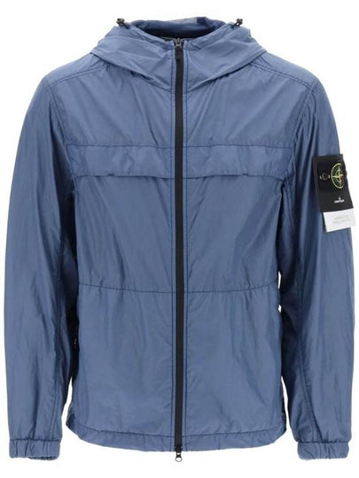 Garment Dyed Crinkle Reps R-Nylon Jacket Avio Blue - STONE ISLAND - BALAAN 2