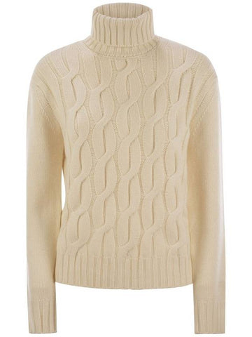 GIVERNY - Cable-knit turtleneck jumper - MC 2 SAINT BARTH - BALAAN 1